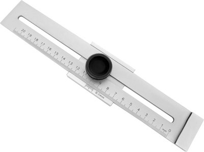 Stainless steel marking ruler, metal measuring range 250 mm, stainless ...