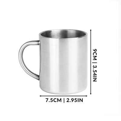 Stainless Steel Mugs - Set of 2