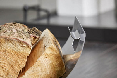 Stainless Steel Multi Purpose Log Rack Silver  - LOG11