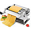 Stainless Steel Pasta Maker - Lasagne Spaghetti Tagliatelle Fettuccine Ravioli Machine 7 Thickness Setting Cutters Homemade Dough
