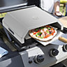 Stainless Steel Pizza Oven with Temperature Gauge 40cm W x 35cm D x 16cm H