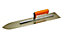 Stainless Steel Pointing Concrete Trowel 600mm / 1.2mm with Soft Grip Handle