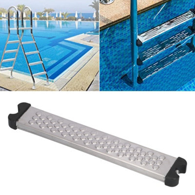 Stainless Steel Pool Ladder Step Pedal with Replacement Screw Dot for Easy Installation