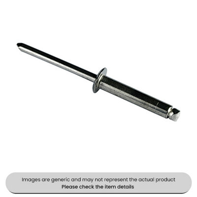 Stainless Steel Rivets Grade A2, 4.8X25MM Pack Qty 100