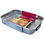 Stainless Steel Roasting Trays 37 X 28.5cm Oven Pan Dish Baking Roaster Tray Grill Rack New