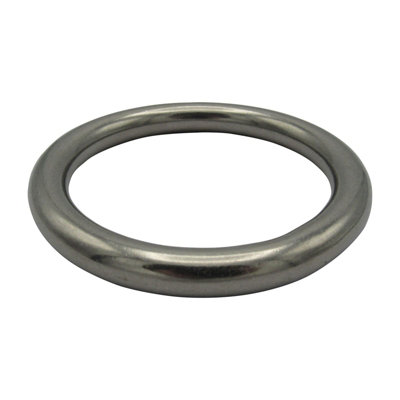 Stainless Steel Round O Ring 10MM x 50MM (Marine Webbing Rigging Mooring Corrosion Resistant)