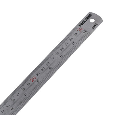 Stainless Steel Ruler 12" 30cm Measuring Drawing Professional