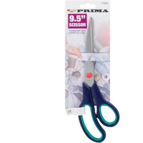Stainless Steel Scissors Set 9.5 Inch Shears Plastic Handles Grip 24cm Home New