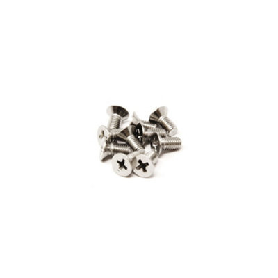 Stainless Steel Screw M5 x 10mm long for Crafts, DIY, Hobbies and using with Countersunk Magnets and Steel Discs - Pack of 10