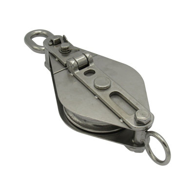 Stainless Steel Sheave Block with Swivel Eye 75MM (Single Pulley Bushed ...