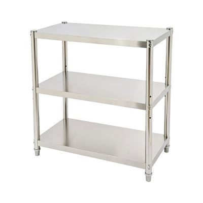 Stainless Steel Shelf, 3-Tier Storage Kitchen Rack, Free Standing ...