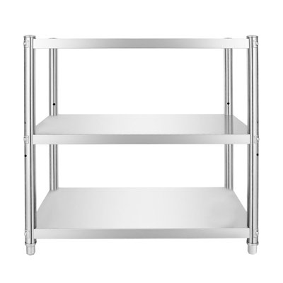 Stainless Steel Shelf, 3-Tier Storage Kitchen Rack, Free Standing ...