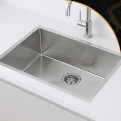 Stainless Steel Single Bowl Sink Without Drainer with Siphon