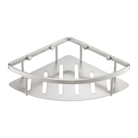 Stainless Steel Single Shower Corner Caddy Basket