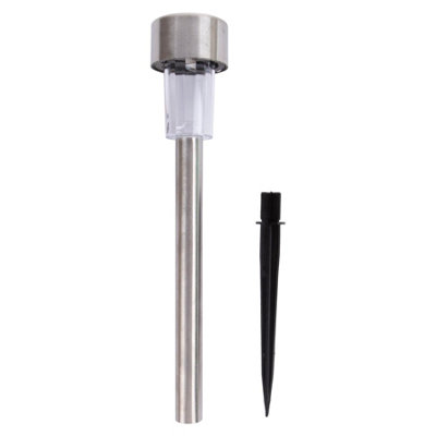 Stainless Steel Solar Pathway Light - 31.5cm - Silver