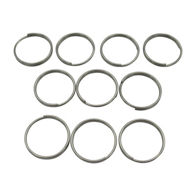 Stainless Steel Split Ring Connectors 1.5MM x 16MM x10 (Key Ring Chain ...