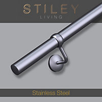 Stainless Steel Stair Handrail Kit - 1.2m X 40mm