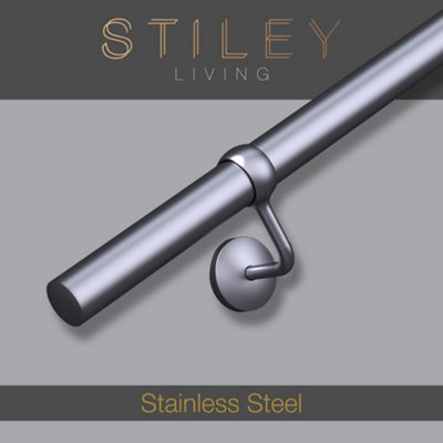 Stainless Steel Stair Handrail Kit - 3.6m X 40mm