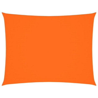 Stainless Sunshade Sail Oxford Fabric Rectangular 3x6 m Orange