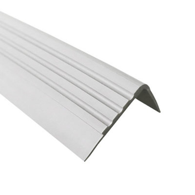 Stair anti slip nosing rubber angle step edge PVC RM 90cm gray