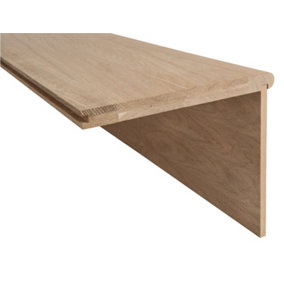 Stair Cladding Oak Tread and Riser Set (L) 1500mm x (W) 270mm x (T) 22mm