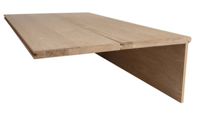Stair Cladding Oak Tread Extension Board (L) 1000mm x (W) 235mm x (T) 22mm