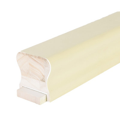 Stair Handrail and Base Rail Set for 41mm Spindles 3600mm HDR White Primed