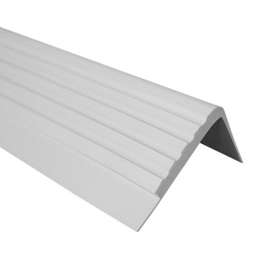 Stair non anti slip nosing rubber angle step edge PVC RF 150cm gray