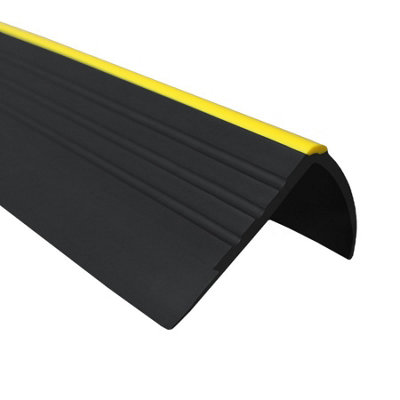 Stair nosing warning rubber angle non slip photoluminescent element RD-O 150cm black