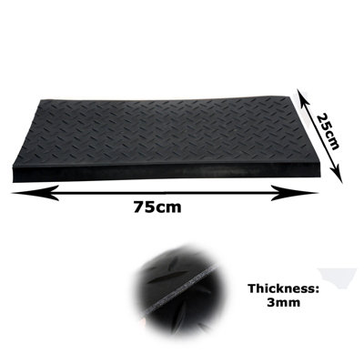 Stair Treads Rubber Matting Non Slip 3 Steps Staircase Cover Diamond Pattern - 3