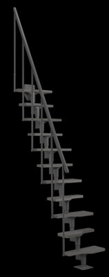 STAIRCASE ATLANTA ANTHRACITE FROM DOLLE