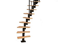 Staircase Kit Modular Dolle Graz Black