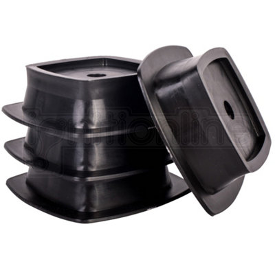 Stak-a-Set 4 Stackable Bases Extend Corner Steady Blocks Jack Up ...