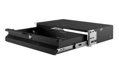Stalflex 19 Inch Rack 2U 270 mm Black Lockable Drawer with Ball Bearing ...