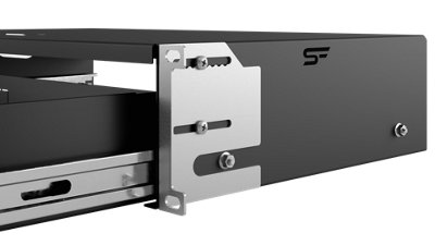 Stalflex 19 Inch Rack 2U 270 mm Black Lockable Drawer with Ball Bearing ...