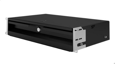 Stalflex 19 Inch Rack 2U 270 mm Black Lockable Drawer with Ball Bearing ...