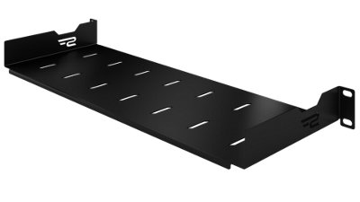 Stalflex 1U 19 Inch Rack Mount Shelf 170mm Deep Black Steel 25kg Load ...