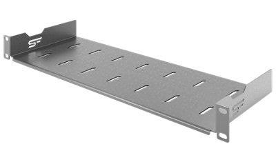 Stalflex 1U 19 Inch Rack Mount Shelf 170mm Deep Zinc Steel 25kg Load ...