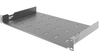 Stalflex 1U 19 Inch Rack Mount Shelf 270mm Deep Zinc with Fixings