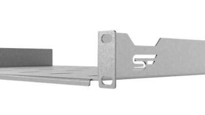 Stalflex 1U 19 Inch Rack Mount Shelf 300mm Deep Zinc with Fixings