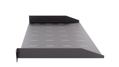 Stalflex 1U 300mm Black 19 Inch Rack Shelf for Wall and Floor Cabinets ...