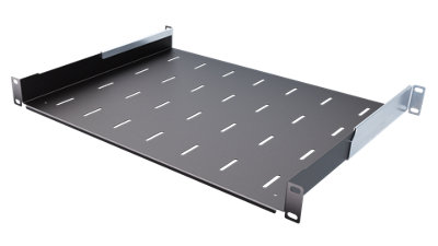 Stalflex 1U 350mm Black Adjustable 19 Inch Rack Shelf for Wall and ...