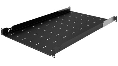 Stalflex 1U 750mm Black Adjustable 19 Inch Rack Shelf for Wall and ...