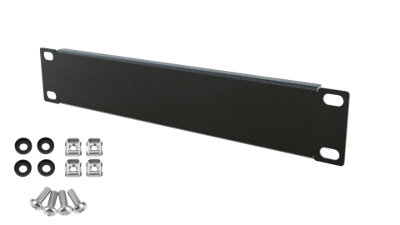 Stalflex 1U Black 10 Inch Rack Blank Panel for Server Cabinets