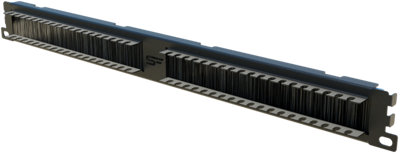 Stalflex 1U Black 19 Inch Rack Brush Pass-Through with Mini Cable ...