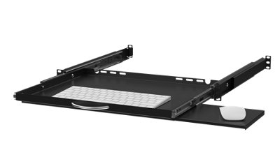 Stalflex 1U Sliding Shelf with Extendable Mouse Tray for 19 Inch 350mm ...