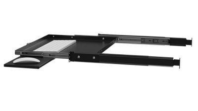 Stalflex 1U Sliding Shelf with Extendable Mouse Tray for 19 Inch 350mm ...