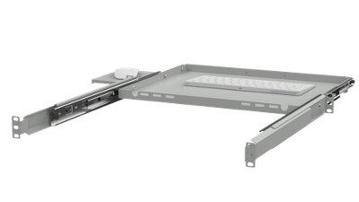 Ripiano Estraibile Per Tastiera E Mouse Stalflex 19" 1U, 350 Mm, Guida A Sfera, Carico 30 Kg