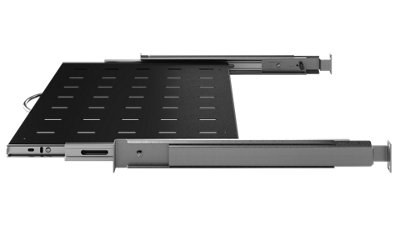 Stalflex 1U Telescopic Sliding Shelf 19 Inch Rack Mount 350mm Tray for ...