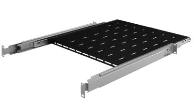 Stalflex 1U Telescopic Sliding Shelf 19 Inch Rack Mount 450mm Tray for ...
